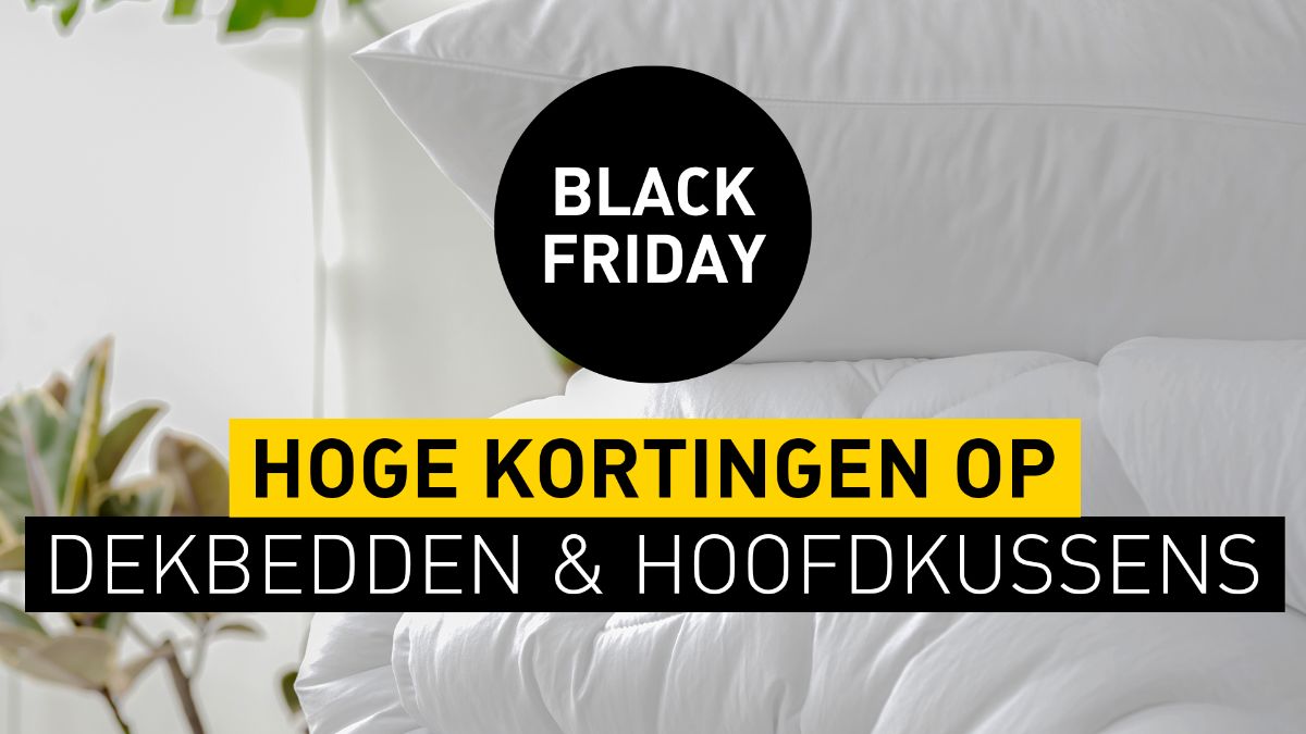 Hoge kortingen op dekbedden & hoofdkussens