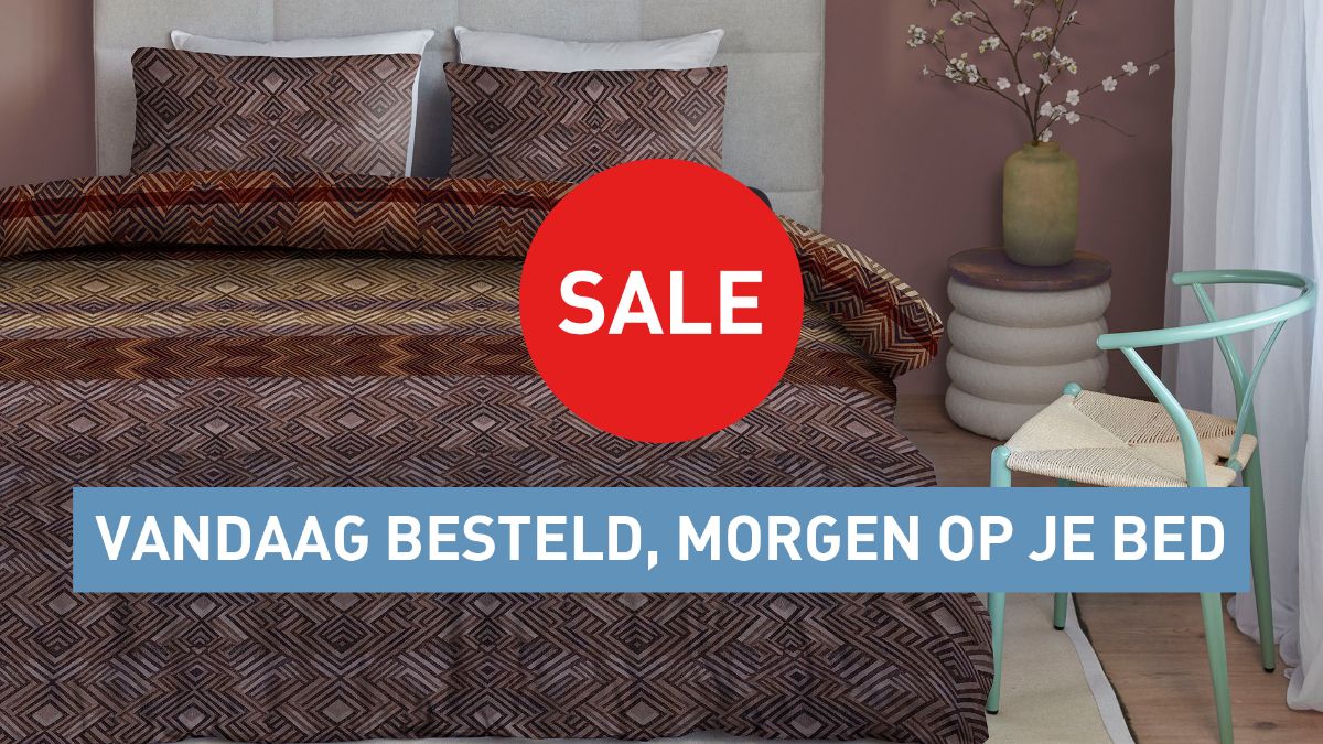 Vandaag besteld, morgen op je bed