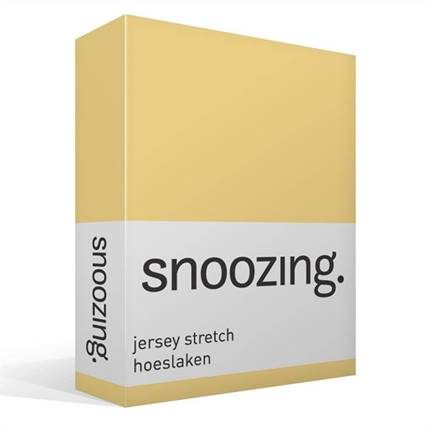 Snoozing jersey stretch geel