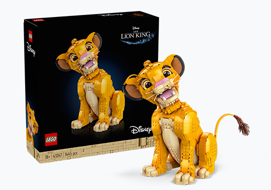 LEGO Disney 43247 Young Simba the Lion King Set for Adults