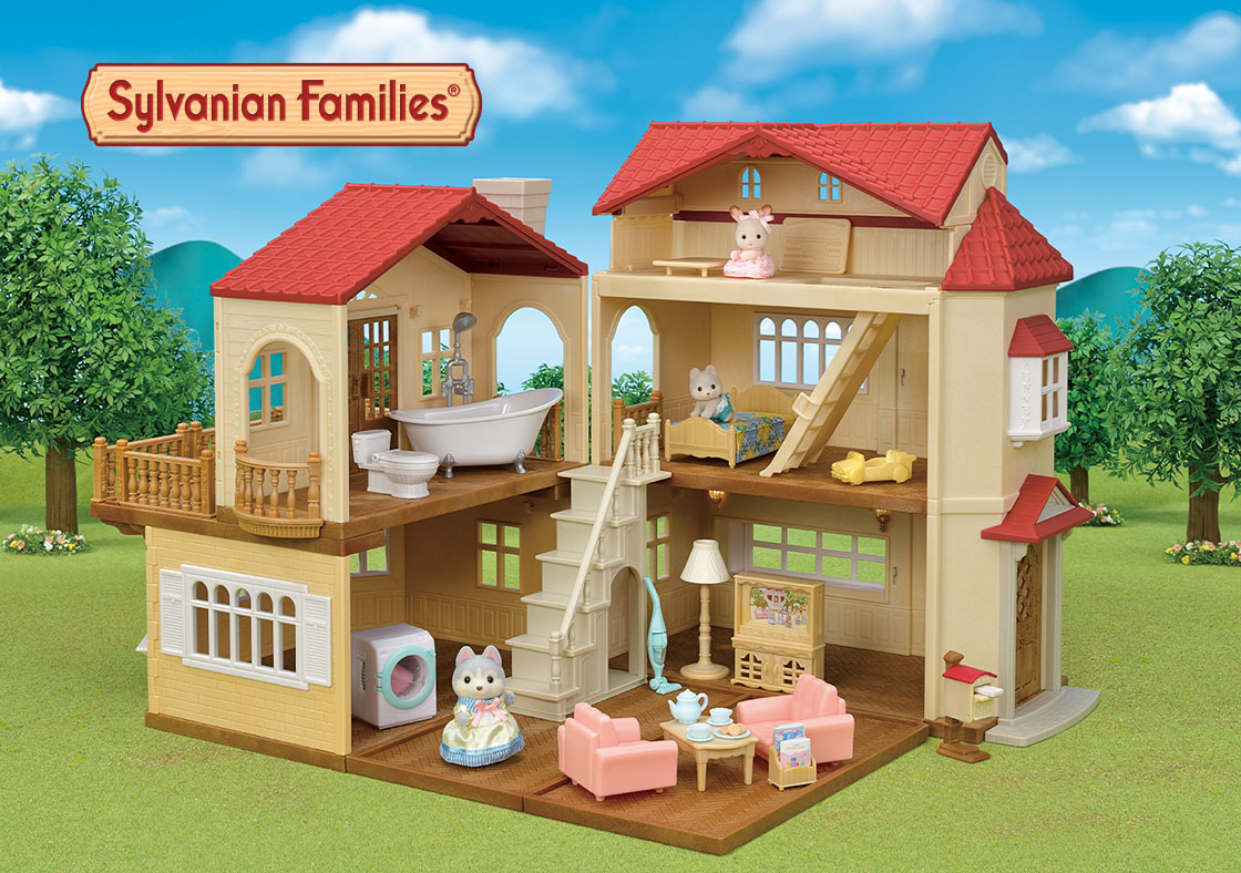 Sylvanian Families Red Roof Country Home Gift Set-Secret Attic Playroom