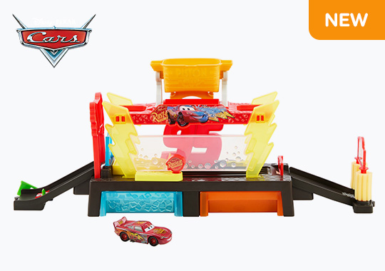 Disney Pixar Cars Colour Changers Race Ready Car Wash Playset