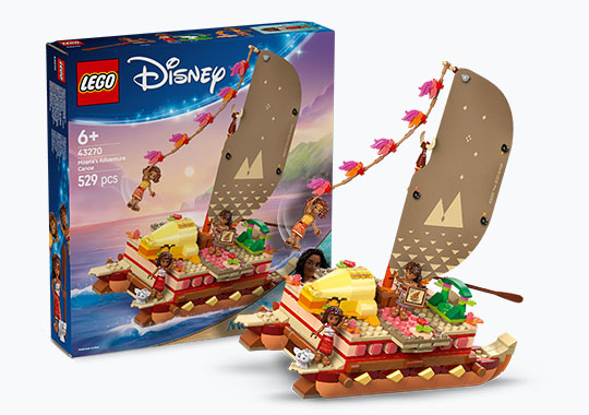 LEGO Disney 43270 Moanas Adventure Canoe Set