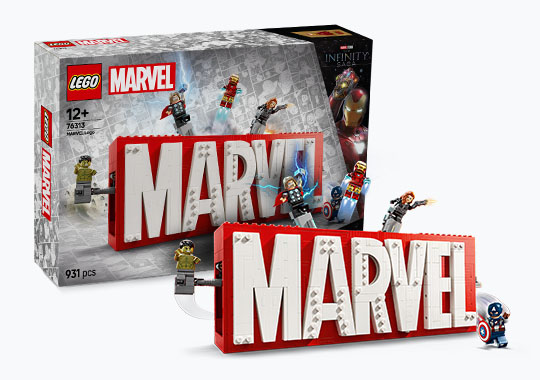 LEGO Marvel 76313 MARVEL Logo & Minifigures Set