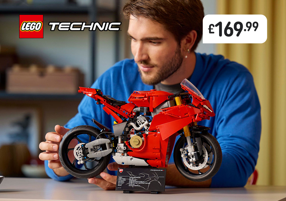 LEGO Technic 42202 Ducati Panigale V4 S Motorcycle Set for Adults