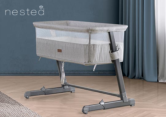 Nested Cozi Sleeper Bedside Crib