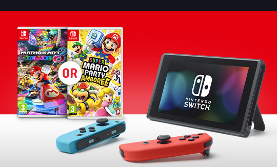 Nintendo Switch Neon & Select Game Bundle