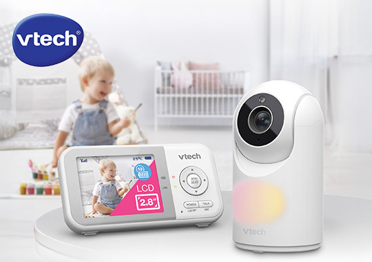 VTech Baby Monitor VM3263 Video Pan and Tilt with 2.8 Inch Screen