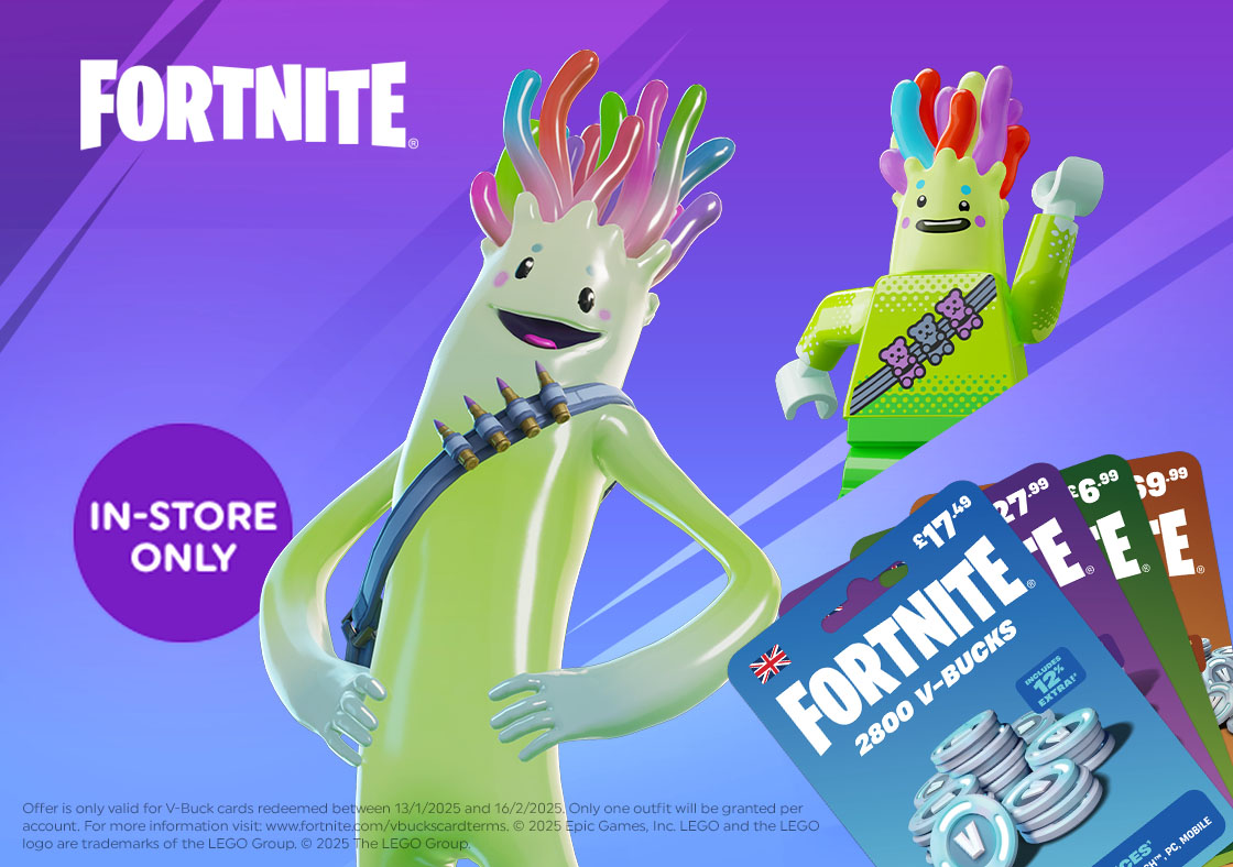 Fortnite V-Bucks In-Store Promotion