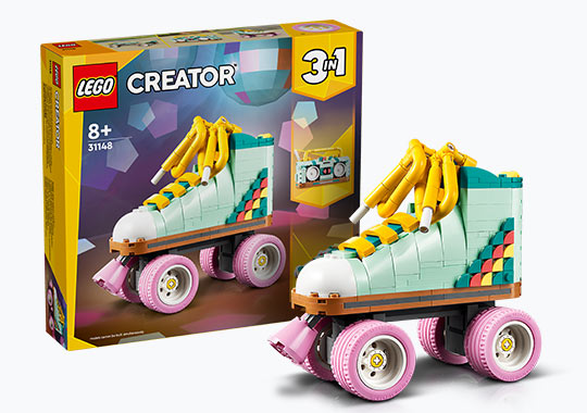 LEGO Creator 31148 Retro Roller Skate 3-in-1 Toys Set