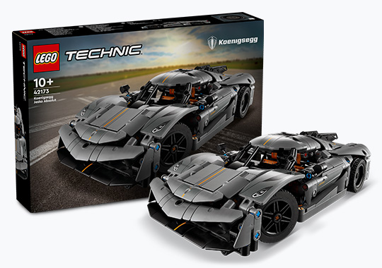 LEGO Technic 42173 Koenigsegg Jesko Absolut Grey Hypercar Set