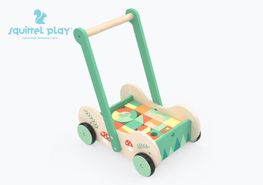 Squirrel Play Wooden Baby Steps Activity Walker