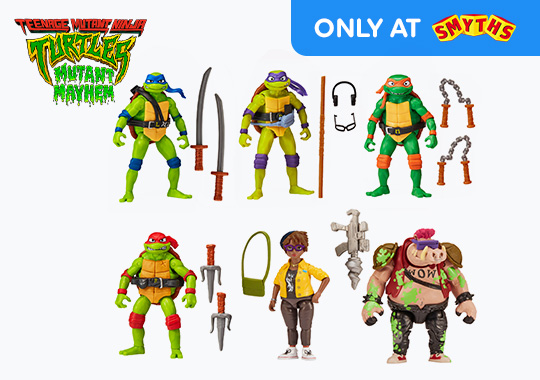 Teenage Mutant Ninja Turtles Mutant Mayhem Action Figures Ooze Cruisin 6 Pack