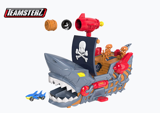 Teamsterz Beast Machines Playset Pirate Ship with Diecast Cars