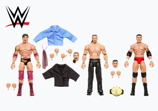 WWE Elite Collection Action Figures 3 Pack Evolution