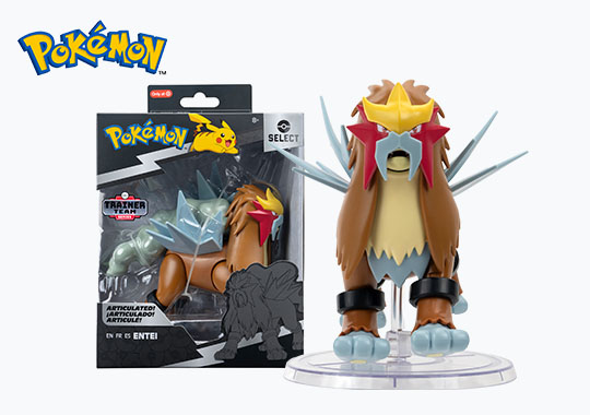 Pokemon Select Action Figure Trainer Team Entei 15cm