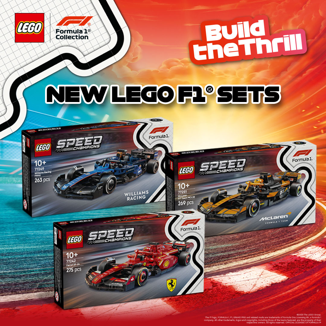 New LEGO F1 Sets Out Now