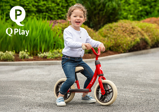 10 Inch QPlay Trainer Balance Bike Red