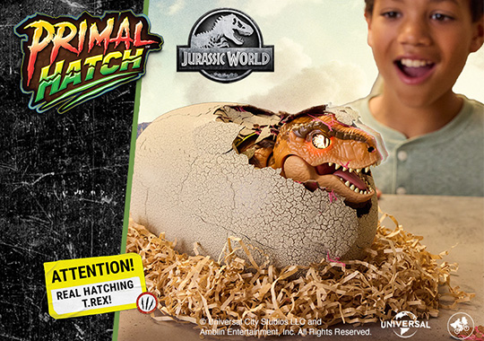 Jurassic World Primal Hatch Interactive Hatching T.Rex Tyrannosaurus Dino