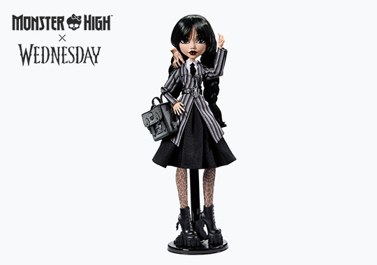 Monster High x Wednesday Doll Wednesday Addams