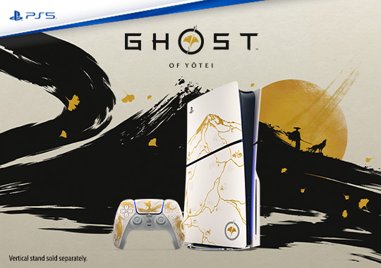 PlayStation 5 Disc Console Slim - Ghost of Yotei Gold Limited Edition Bundle