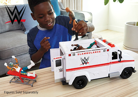 WWE Playset Wrekkin Slambulance Breakaway Vehicle