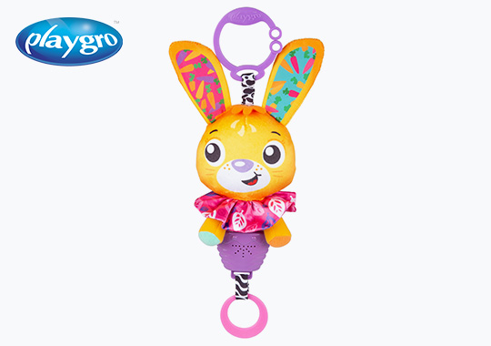 Playgro Musical Betsy Bunny Stroller Toy