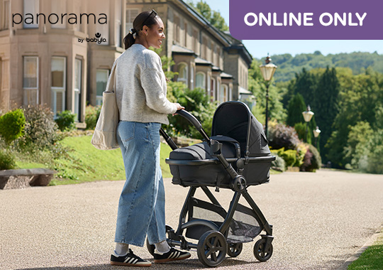 Panorama XTi by Babylo 2-in-1 Travel System Bundle and EnfaSafe R129 Car Seat Onyx