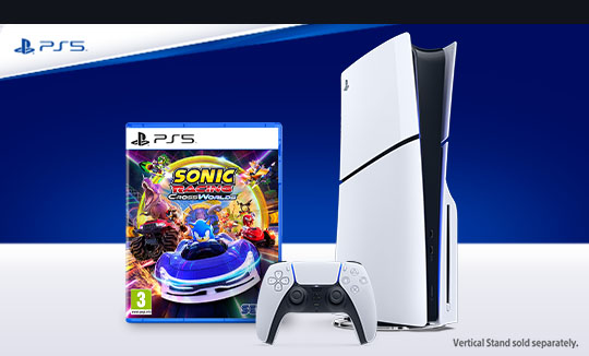 PlayStation 5 Slim Disc Console & Sonic Racing: CrossWorlds