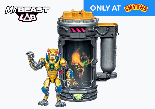 MrBeast Lab Mutators Mutation Chamber Action Figure Golden Panther