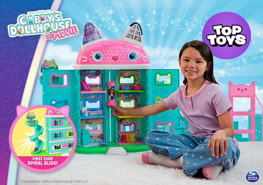 Gabbys Dollhouse The Movie Deluxe Interactive Meow-mazing Dollhouse