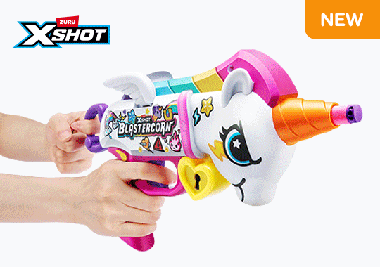 XSHOT by ZURU Big Rizz Blastercorn Blaster with 24 Darts