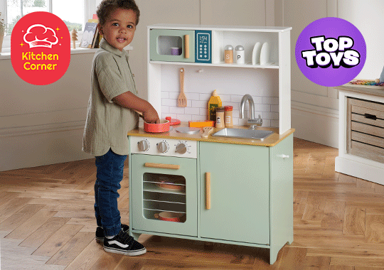 Kitchen Corner Wooden Play Kitchen
