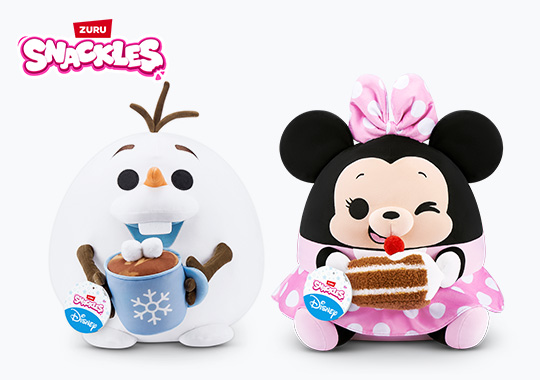 Snackles by ZURU Disney Olaf /Minnie Mouse Plush 35cm