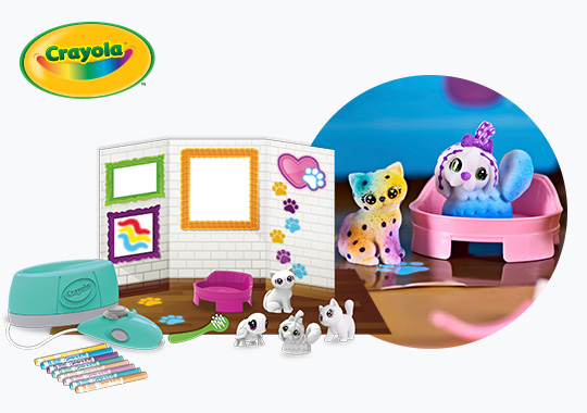Crayola Washimals Pets Colour and Wash Spray Boutique Set