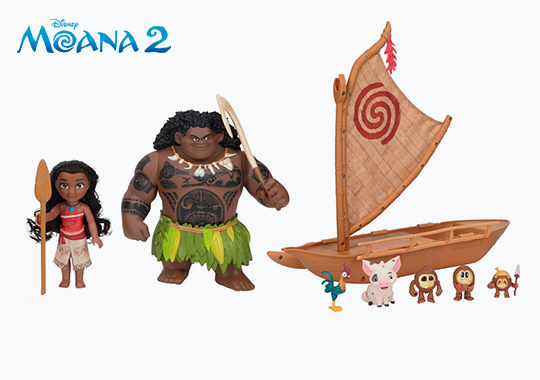 Disney Princess Dolls Petite Storytelling Deluxe Moana and Maui Set