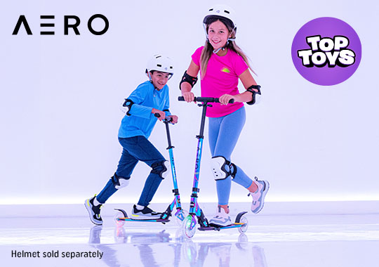 Aero Neo Chrome Folding Kick Scooter