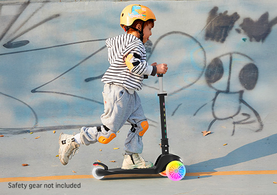 Rahmory Cosmic LED Light-Up 3 Wheel Scooter