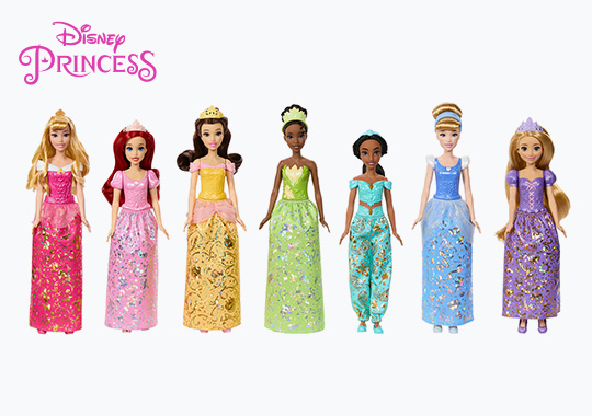 Disney Princess Story Sparkle 7 Doll Fashion Pack Set