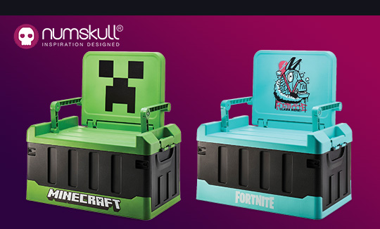 Numskull Bedroom Storage Box with Folding Chair