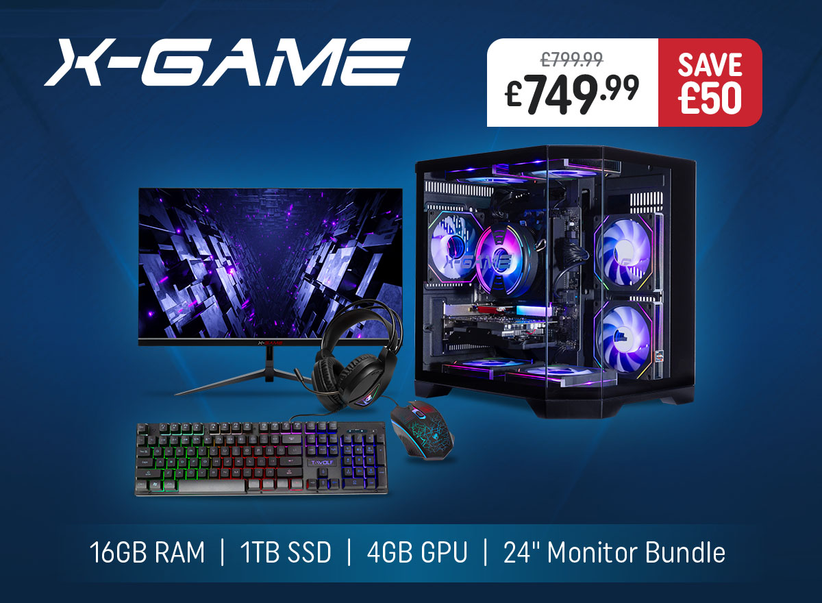 X-Game Ryzen 5 Gaming PC Bundle
