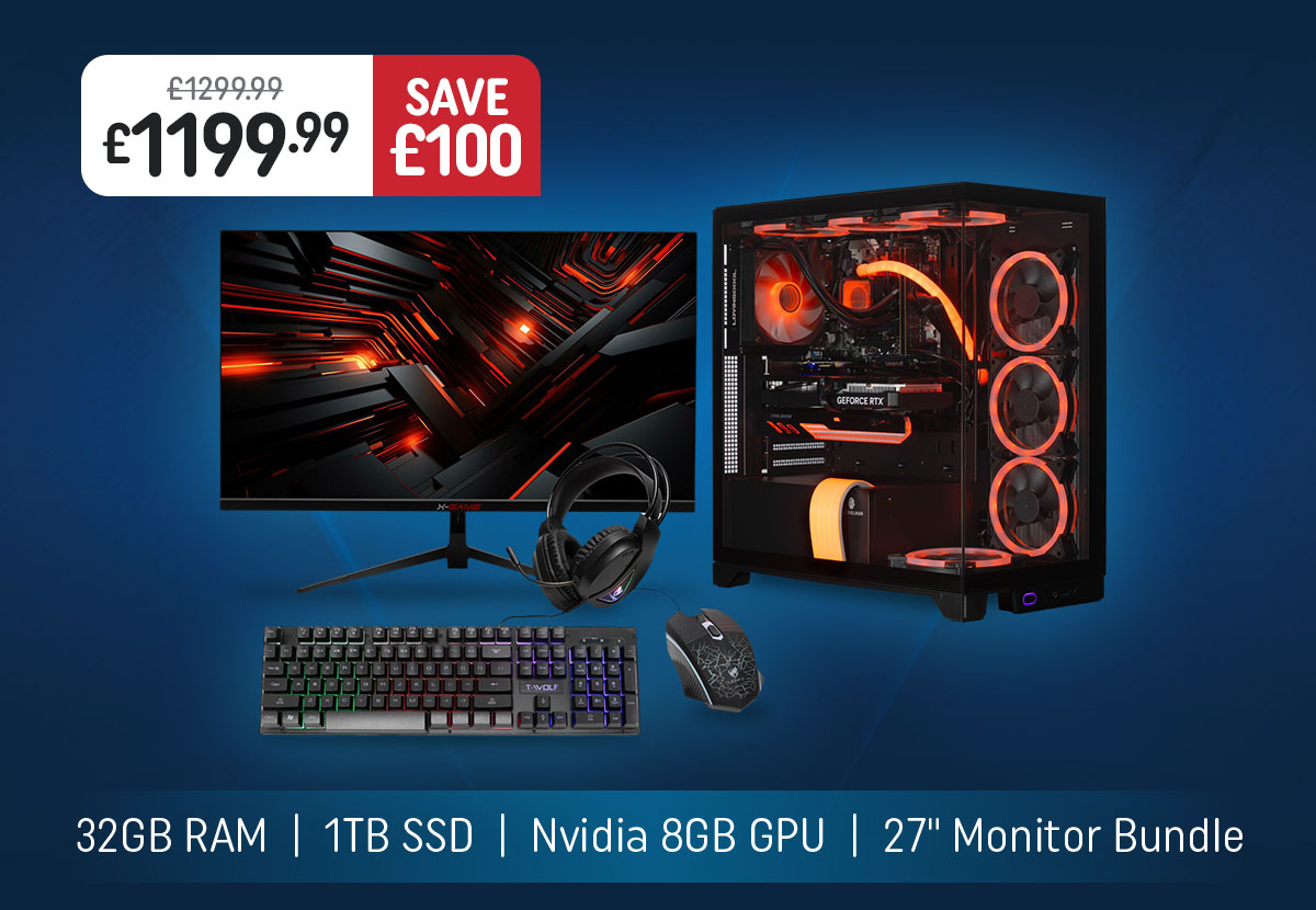 X-Game Pro Ryzen 7 Gaming PC Bundle