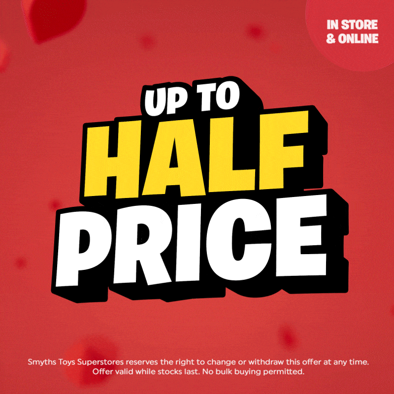 Up to HALF PRICE on selected toys