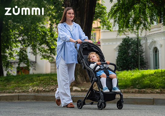 Zummi Explorer Compact Stroller Black