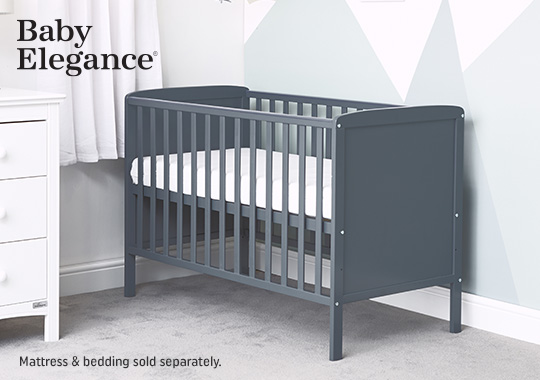 Baby Elegance Elle Cot Grey