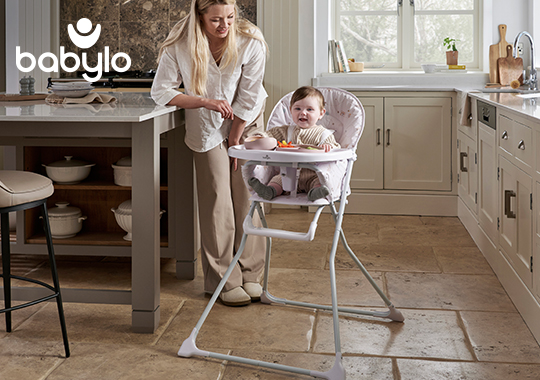 Babylo Snack Hi Compact Folding High Chair Bears