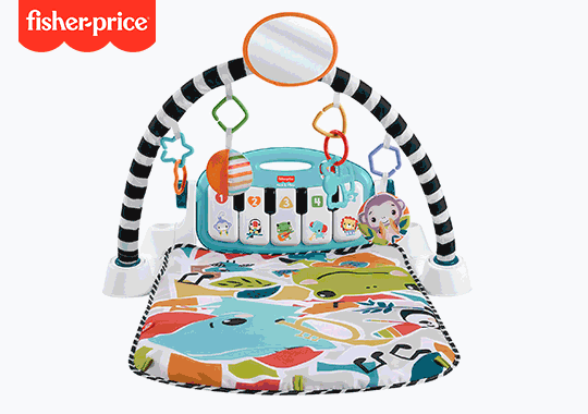 Fisher-Price Glow and Grow Kick & Play Piano Baby Gym