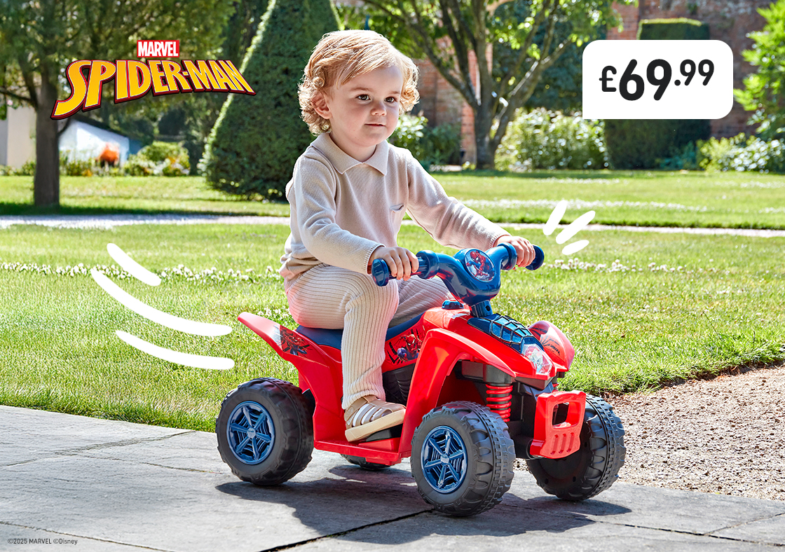 Spider-Man ATV Quad Bike 6V Electric Ride On