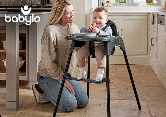 Babylo Eatin' Mess Convertible High Chair Black
