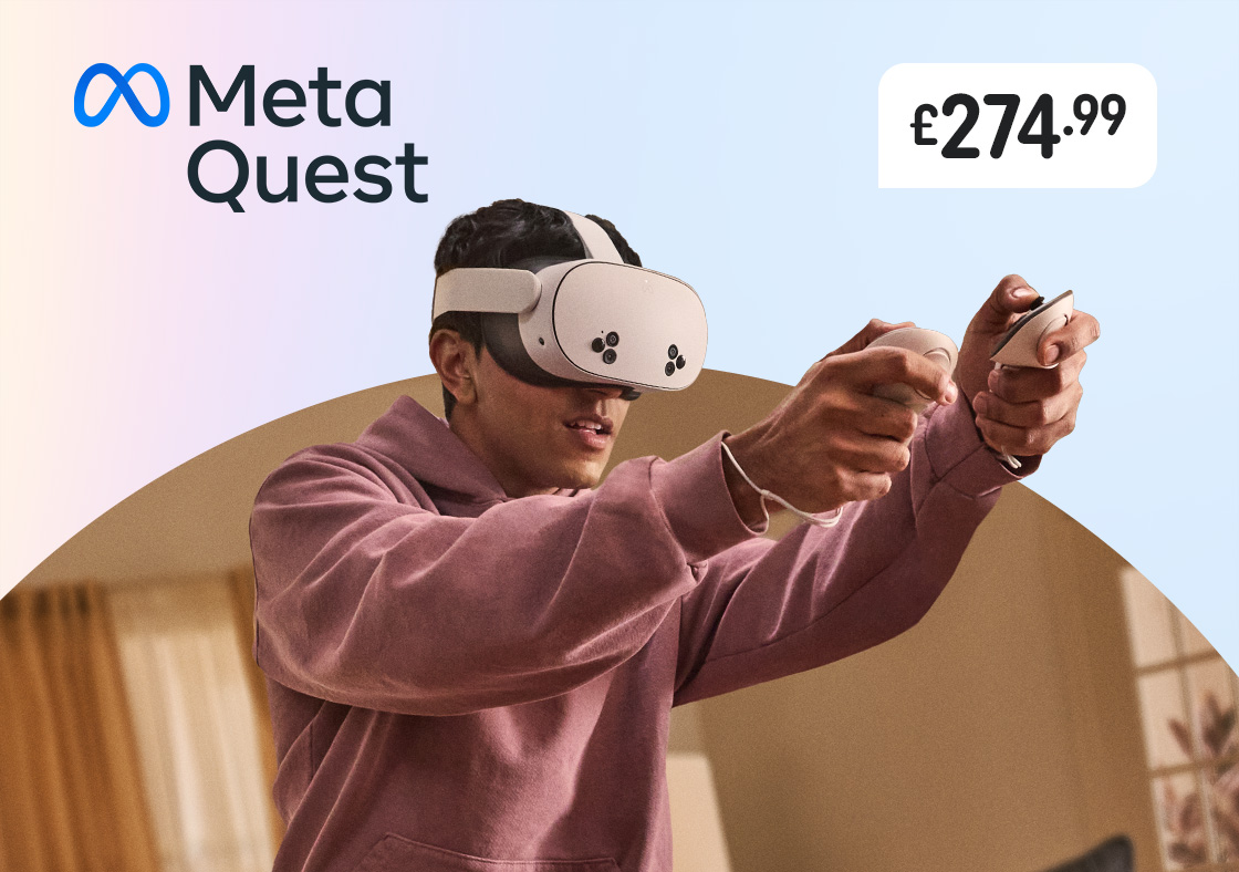 Meta Quest 3S 128GB All-In-One Mixed Reality Headset and Controllers